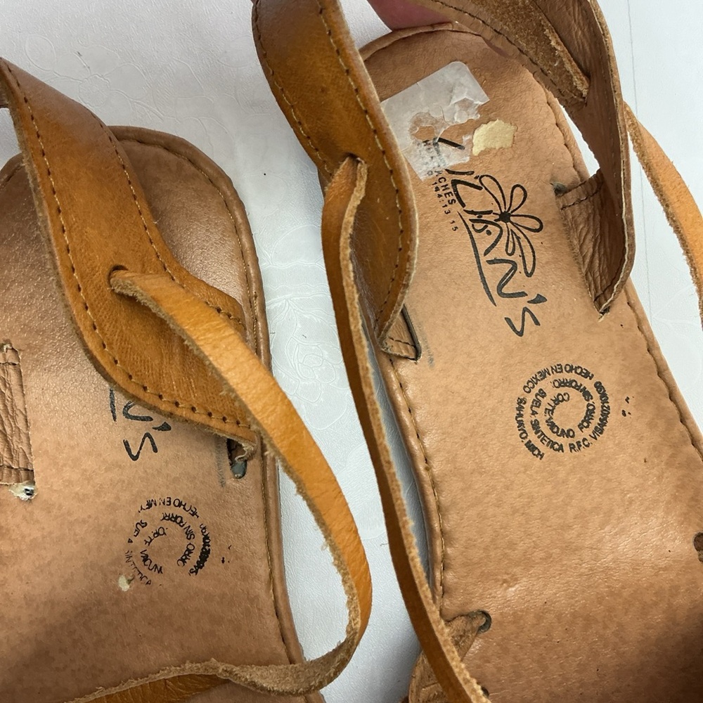 Brown Leather Women's Shoes - Picture 4 of 5